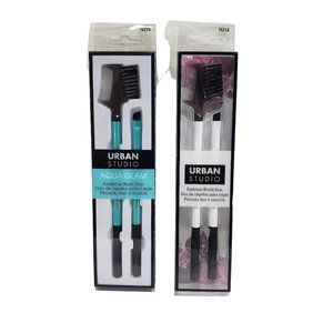Urban Studio Aqua Glam Eyebrow Brush Duo by Cala Set of 2